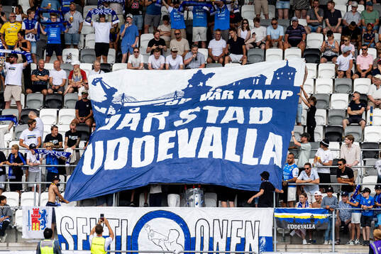 Oddevolds fans med tifo