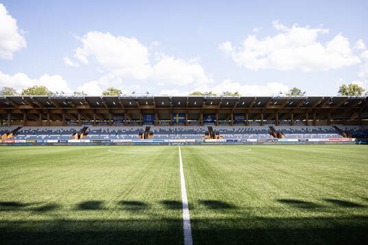 Generell vy på Studenternas IP innan fotbollsmatchen i