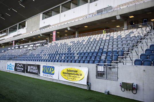 Generell vy på läktarna i Studenternas IP innan