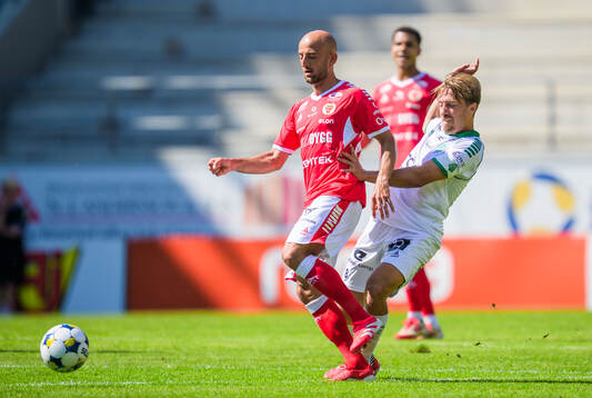 Kalmars Robert Gojani och Brages Jacob Stensson