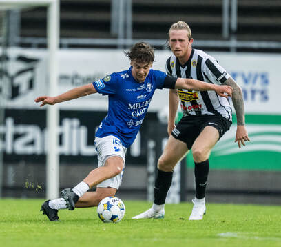 Trelleborgs Viktor Christiansson och Landskronas Hampus
