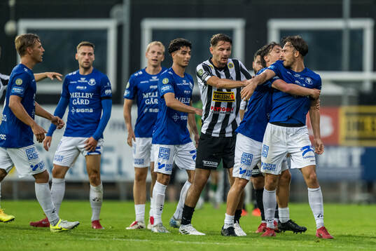 Landskronas Allen Smajic och Trelleborgs Felix Hörberg