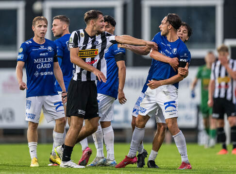 Landskronas Allen Smajic och Trelleborgs Felix Hörberg