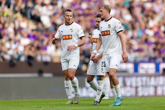 Marius Lode, Adam Lundkvist and Olle Samuelsson of Häcken