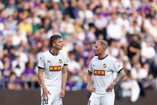 Adrian Svanbäck and Mikkel Rygaard Jensen of Häcken