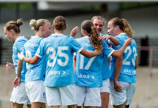 Malmö FFs spelare jublar