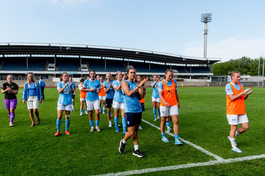 Malmö FFs spelare jublar