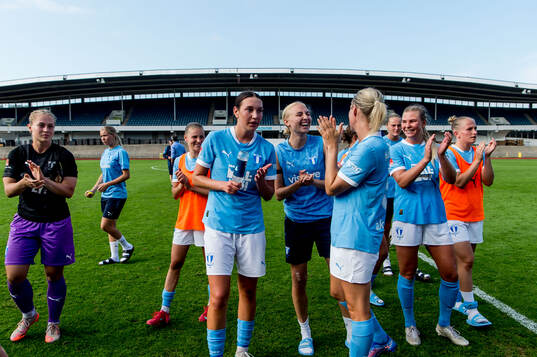 Malmö FFs spelare jublar