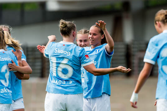 Malmö FFs Karoline Olesen jublar