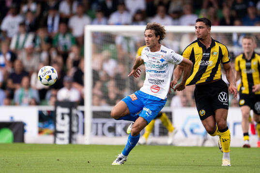 Värnamos Antonio Kujundzic och Hammarbys Jusef Erabi