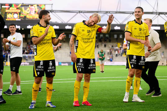 Elfsborgs  Arber Zeneli, Johan Larsson och Rasmus Wikström
