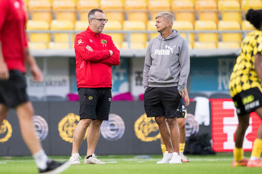 Elfsborgs tränare Ismet Tursic och Häcken tränare