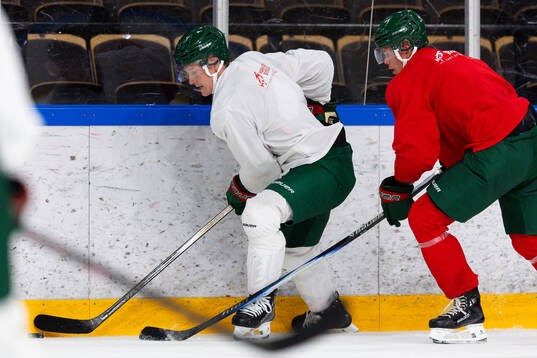 Frölundas Gustav Rydahl och Noah Dower Nilsson