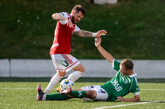 Sandvikens IFs Karl Bohm och Brages Alexander Zetterström