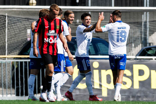 IFK Norrköpings David Moberg Karlsson jublar