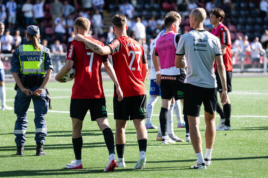 Brommapojkarnas Victor Lind och Kaare Brøckner Barslund