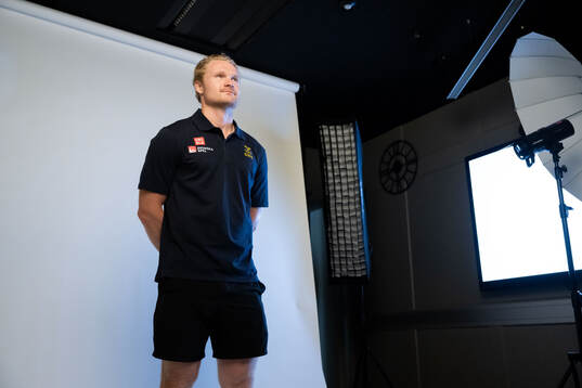 Carl Grundström of the Swedish men's national ice hockey