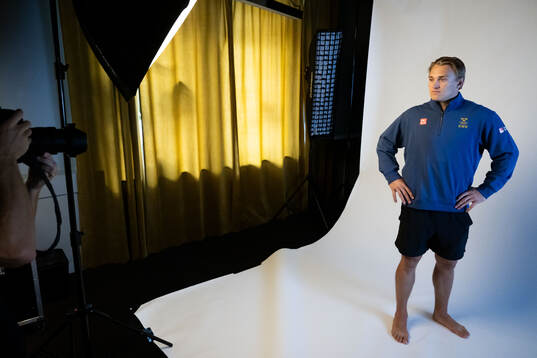 Pontus Holmberg of the Swedish men's national ice hockey