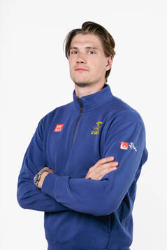 Elmer Söderblom of the Swedish men's national ice hockey