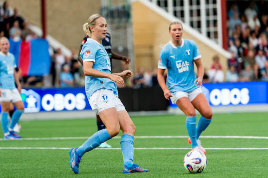 Malmö FFs Sanna Kullberg och Ellen Löfqvist