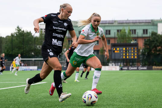 Alingsås Saga Fredgren och Hammarbys Anna Jøsendal
