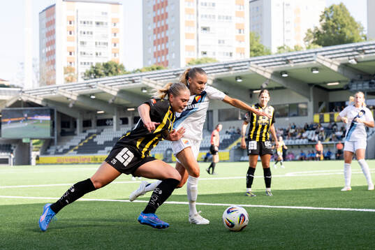 Häckens Alice Bergström och Djurgårdens Ebba Hed