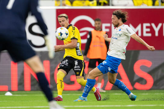 Elfsborgs Simon Hedlund och Värnamos Axel Björnström