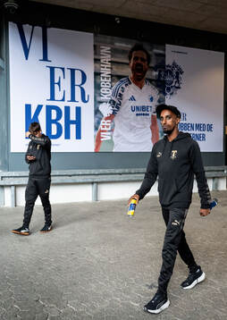 Taha Ali of Malmö FF at a stadium walk-around