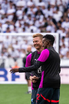 Anders Christiansen and Taha Ali of Malmö FF