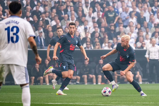 Lasse Berg Johnsen and Otto Rosengren of Malmö FF