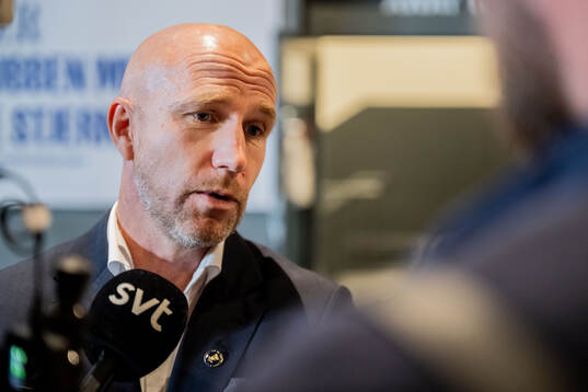 Head coach Henrik Rydström of Malmö FF is being