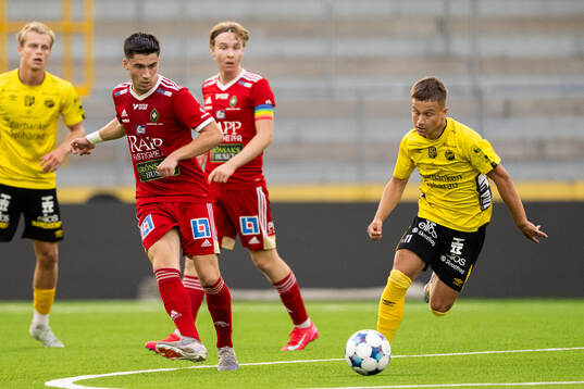 Skövde AIKs Valdemar Linnarsson och Elfsborgs Lucas