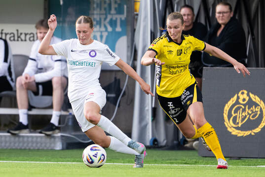 Jitexs Malin Sipiläinen och Elfsborgs Selma Berggren
