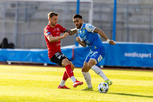 Trelleborgs Filip Bohman och Oddevolds Daniel Krezic