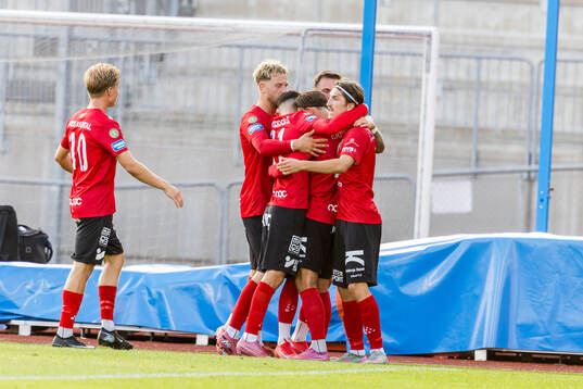 Och Trelleborgs Filip Bohman jublar