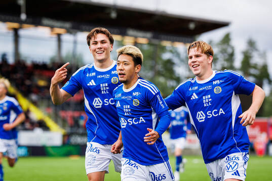 GIF Sundsvalls Taiki Kagayama  jublar