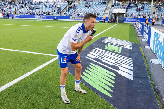 IFK Norrköpings Arnor Traustason jublar