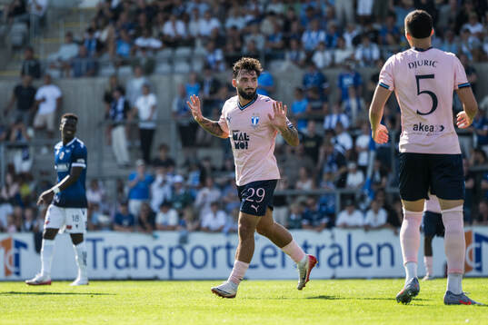 Malmö FFs Sead Haksabanovic jublar