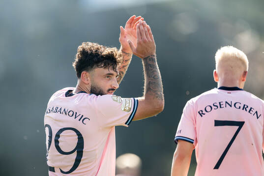 Malmö FFs Sead Haksabanovic jublar