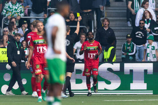 GAIS Harun Ibrahim tilldelas gult kort