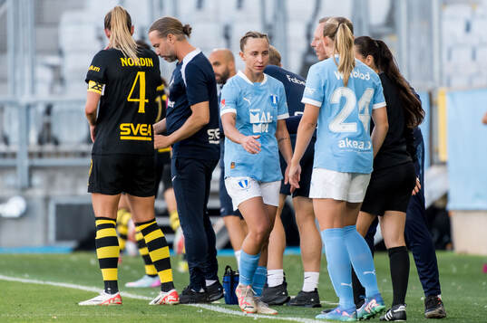 Malmö FFs Miljana Ivanovic och Petronella Winblad
