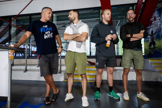 Zugs assisterande tränare Tomas Montén, Dominik Granak,