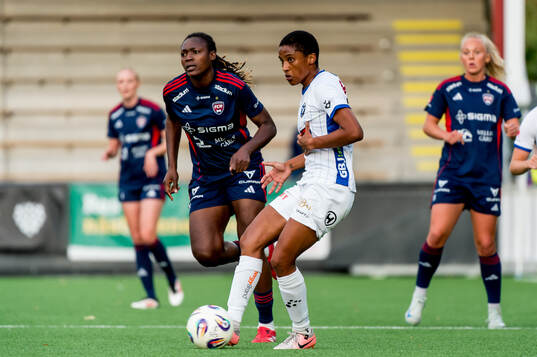 Växjö DFFs Eva Dessislava Dupuy och Rosengårds Anam Imo