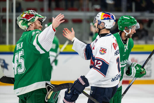 Rögles målvakt Christoffer Rifalk och Münchens Brady