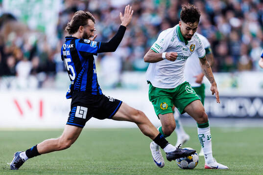 Sirius Simon Sandberg och Hammarbys Sebastian Tounekti