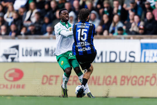 Hammarbys Shaquille Pinas och Sirius Simon Sandberg