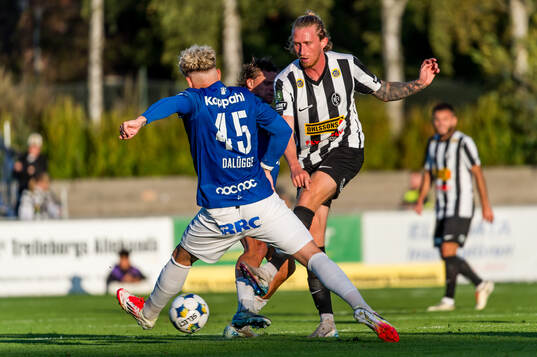 Landskronas Hampus Näsström och Trelleborgs Zean Peetz