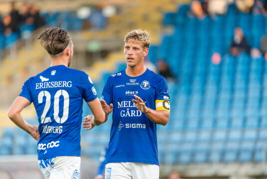 Trelleborgs Felix Hörberg och Tobias Karlsson jublar