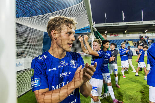 Trelleborgs Tobias Karlsson jublar