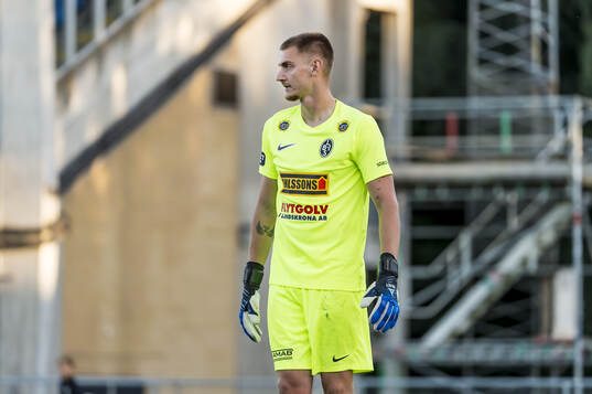 Landskronas målvakt Marcus Pettersson